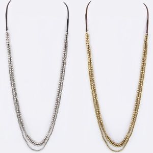 Metal Beads Layer Necklace